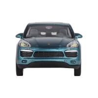 Машина "АВТОПАНОРАМА" Porsche Cayenne S, голубой, 1/32, свет, звук, инерция, в/к 17,5*13,5*9 см
