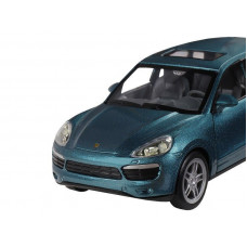 Машина "АВТОПАНОРАМА" Porsche Cayenne S, голубой, 1/32, свет, звук, инерция, в/к 17,5*13,5*9 см