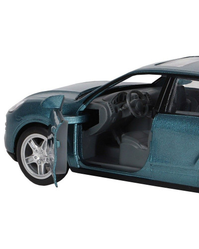 Машина "АВТОПАНОРАМА" Porsche Cayenne S, голубой, 1/32, свет, звук, инерция, в/к 17,5*13,5*9 см