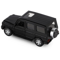 Машина "АВТОПАНОРАМА" Mercedes-Benz G350d, черный, 1/42, инерция, откр. двери, в/к 17,5*12,5*6,5 см
