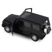 Машина "АВТОПАНОРАМА" Mercedes-Benz G350d, черный, 1/42, инерция, откр. двери, в/к 17,5*12,5*6,5 см
