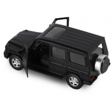 Машина "АВТОПАНОРАМА" Mercedes-Benz G350d, черный, 1/42, инерция, откр. двери, в/к 17,5*12,5*6,5 см