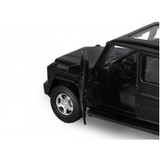 Машина "АВТОПАНОРАМА" Mercedes-Benz G350d, черный, 1/42, инерция, откр. двери, в/к 17,5*12,5*6,5 см