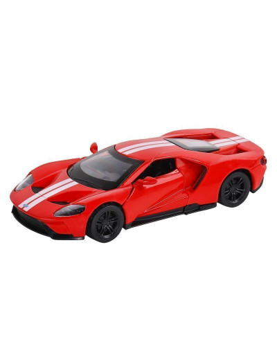 Машина "АВТОПАНОРАМА" Ford GT, красный, 1/42, инерция, откр. двери, в/к 17,5*12,5*6,5 см