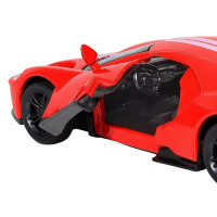 Машина "АВТОПАНОРАМА" Ford GT, красный, 1/42, инерция, откр. двери, в/к 17,5*12,5*6,5 см