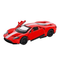 Машина "АВТОПАНОРАМА" Ford GT, красный, 1/42, инерция, откр. двери, в/к 17,5*12,5*6,5 см