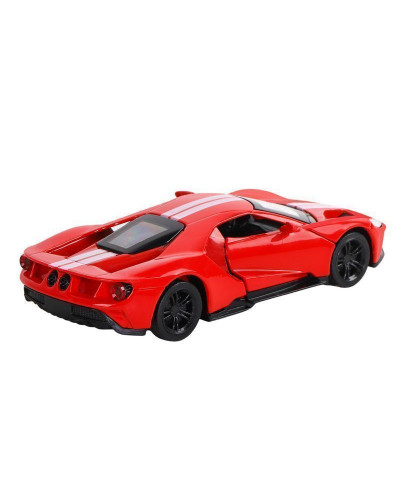 Машина "АВТОПАНОРАМА" Ford GT, красный, 1/42, инерция, откр. двери, в/к 17,5*12,5*6,5 см