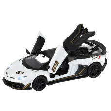 Машина "АВТОПАНОРАМА" Lamborghini SVJ, белый, 1/32, свет, звук, инерция, в/к 17,5*12,5*6,5 см