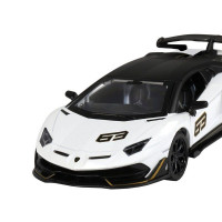 Машина "АВТОПАНОРАМА" Lamborghini SVJ, белый, 1/32, свет, звук, инерция, в/к 17,5*12,5*6,5 см