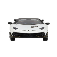 Машина "АВТОПАНОРАМА" Lamborghini SVJ, белый, 1/32, свет, звук, инерция, в/к 17,5*12,5*6,5 см