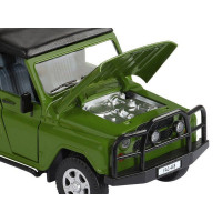 Машина "АВТОПАНОРАМА" УАЗ-469, хаки, 1/24, свет, звук, инерция, тент, в/к 22*12*11
