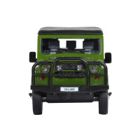 Машина "АВТОПАНОРАМА" УАЗ-469, хаки, 1/24, свет, звук, инерция, тент, в/к 22*12*11