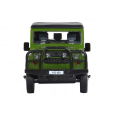 Машина "АВТОПАНОРАМА" УАЗ-469, хаки, 1/24, свет, звук, инерция, тент, в/к 22*12*11