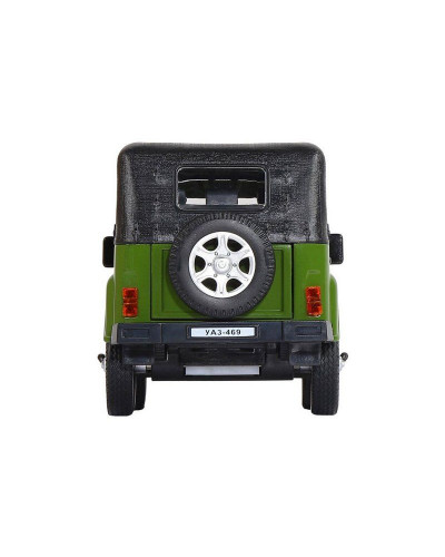 Машина "АВТОПАНОРАМА" УАЗ-469, хаки, 1/24, свет, звук, инерция, тент, в/к 22*12*11