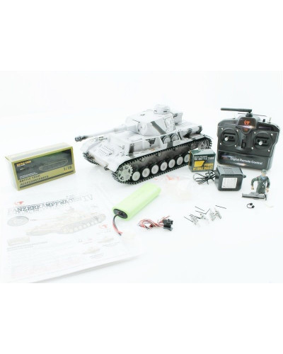 Р/У танк Taigen 1/16 Panzerkampfwagen IV Ausf.F2.Sd.Kfz (Германия) 2.4G RTR, зимний камуфляж