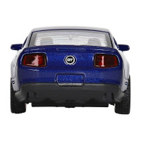 Машина "АВТОПАНОРАМА" Ford Mustang GT, синий, 1/43, инерция, откр. двери, в/к 17,5*12,5*6,5 см