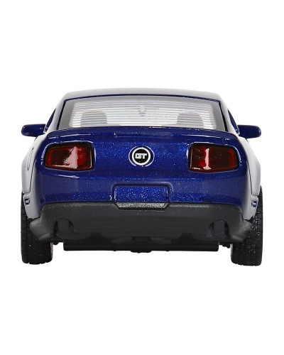 Машина "АВТОПАНОРАМА" Ford Mustang GT, синий, 1/43, инерция, откр. двери, в/к 17,5*12,5*6,5 см