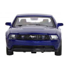 Машина "АВТОПАНОРАМА" Ford Mustang GT, синий, 1/43, инерция, откр. двери, в/к 17,5*12,5*6,5 см