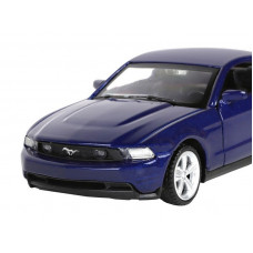 Машина "АВТОПАНОРАМА" Ford Mustang GT, синий, 1/43, инерция, откр. двери, в/к 17,5*12,5*6,5 см