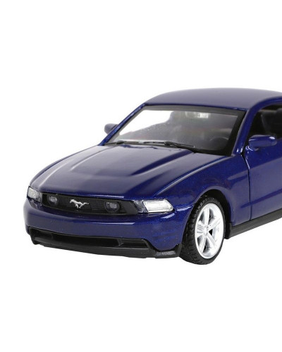 Машина "АВТОПАНОРАМА" Ford Mustang GT, синий, 1/43, инерция, откр. двери, в/к 17,5*12,5*6,5 см