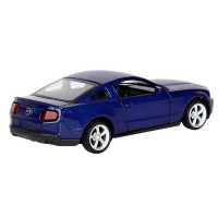 Машина "АВТОПАНОРАМА" Ford Mustang GT, синий, 1/43, инерция, откр. двери, в/к 17,5*12,5*6,5 см