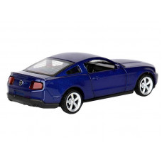 Машина "АВТОПАНОРАМА" Ford Mustang GT, синий, 1/43, инерция, откр. двери, в/к 17,5*12,5*6,5 см