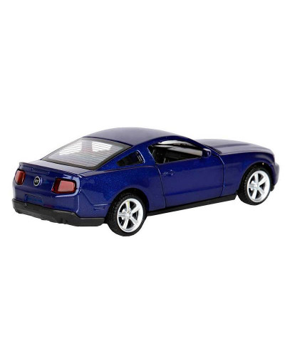Машина "АВТОПАНОРАМА" Ford Mustang GT, синий, 1/43, инерция, откр. двери, в/к 17,5*12,5*6,5 см