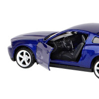 Машина "АВТОПАНОРАМА" Ford Mustang GT, синий, 1/43, инерция, откр. двери, в/к 17,5*12,5*6,5 см