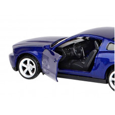 Машина "АВТОПАНОРАМА" Ford Mustang GT, синий, 1/43, инерция, откр. двери, в/к 17,5*12,5*6,5 см