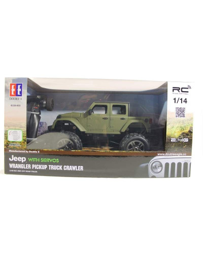 Радиоуправляемый краулер Double Eagle JEEP 1:14 4WD 2.4G (кузов пикап)