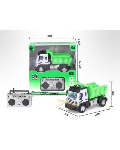 Р/У Самосвал малый зеленый YP Toys 6165X3, свет, 2.4G 1/64 RTR