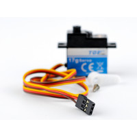 Сервомашинка 17g для самолета Top RC Riot (руль, руль высоты), провод 400мм