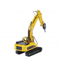 Металлический экскаватор с отбойным молотом HUI NA TOYS 1/50