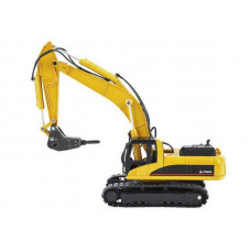 Металлический экскаватор с отбойным молотом HUI NA TOYS 1/50