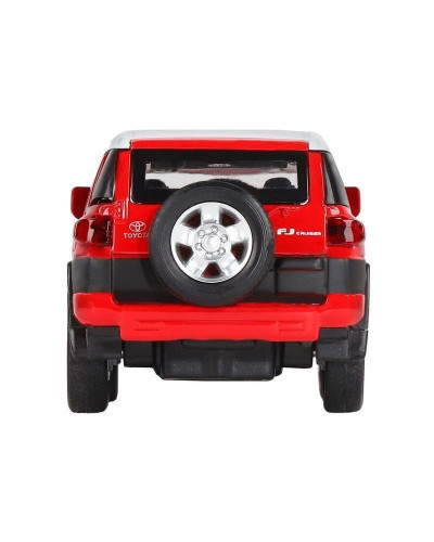 Машина "АВТОПАНОРАМА" Toyota FJ Cruiser, красный, 1/32, свет, звук, инерция, в/к 17,5*13,5*9 см