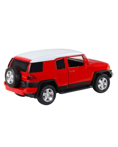 Машина "АВТОПАНОРАМА" Toyota FJ Cruiser, красный, 1/32, свет, звук, инерция, в/к 17,5*13,5*9 см