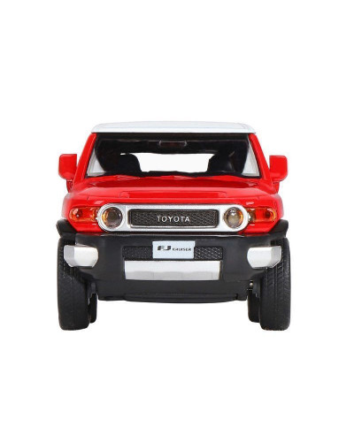 Машина "АВТОПАНОРАМА" Toyota FJ Cruiser, красный, 1/32, свет, звук, инерция, в/к 17,5*13,5*9 см