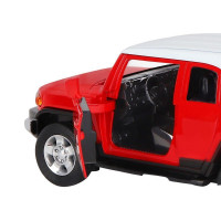 Машина "АВТОПАНОРАМА" Toyota FJ Cruiser, красный, 1/32, свет, звук, инерция, в/к 17,5*13,5*9 см