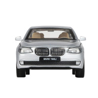 Машина "АВТОПАНОРАМА" BMW 760LI , серебряный, 1/34, свет, звук, инерция, в/к 17,5*13,5*9 см