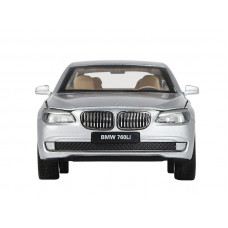 Машина "АВТОПАНОРАМА" BMW 760LI , серебряный, 1/34, свет, звук, инерция, в/к 17,5*13,5*9 см