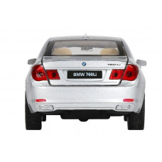 Машина "АВТОПАНОРАМА" BMW 760LI , серебряный, 1/34, свет, звук, инерция, в/к 17,5*13,5*9 см