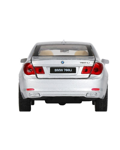 Машина "АВТОПАНОРАМА" BMW 760LI , серебряный, 1/34, свет, звук, инерция, в/к 17,5*13,5*9 см
