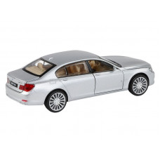 Машина "АВТОПАНОРАМА" BMW 760LI , серебряный, 1/34, свет, звук, инерция, в/к 17,5*13,5*9 см