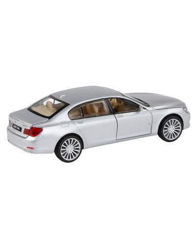 Машина "АВТОПАНОРАМА" BMW 760LI , серебряный, 1/34, свет, звук, инерция, в/к 17,5*13,5*9 см