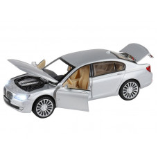 Машина "АВТОПАНОРАМА" BMW 760LI , серебряный, 1/34, свет, звук, инерция, в/к 17,5*13,5*9 см