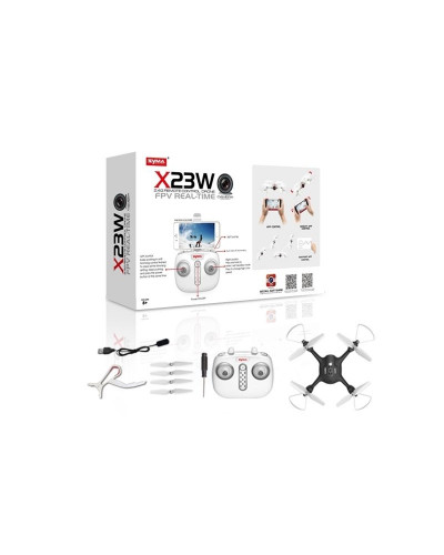 Р/У квадрокоптер Syma X23W с FPV трансляцией Wi-Fi, камера 0,3 Мп, 2.4G RTF