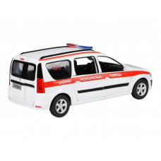Машина "АВТОПАНОРАМА" LADA LARGUS "Скорая помощь", 1/24, свет, звук, инерция, в/к 24,5*12,5*10,5 см
