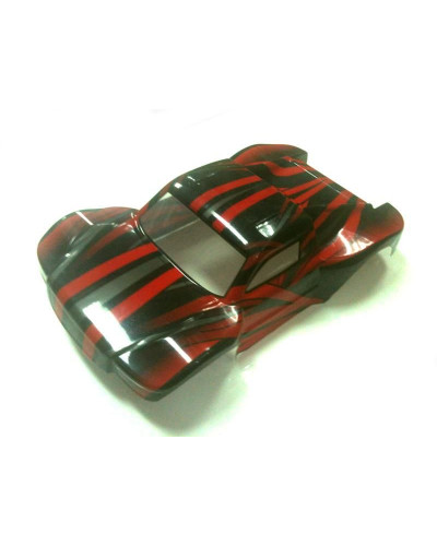 Кузов шорт-корса красного цвета для моделей Himoto E10SC, E10SCL