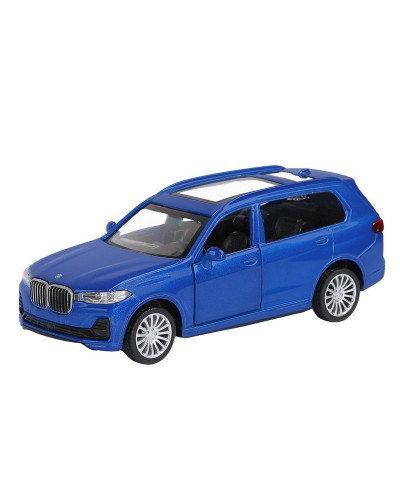 Машина "АВТОПАНОРАМА" BMW X7, синий, 1/44, инерция, в/к 17,5*12,5*6,5 см