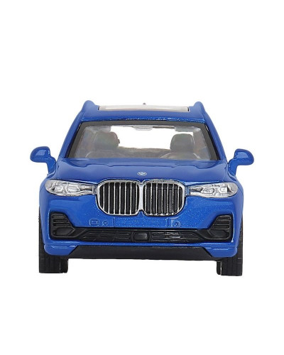 Машина "АВТОПАНОРАМА" BMW X7, синий, 1/44, инерция, в/к 17,5*12,5*6,5 см